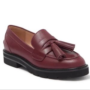Stuart Weitzman Adrina Tassel Loafer Cranberry